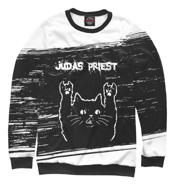 Свитшот Judas Priest | Рок Кот для девочек 
