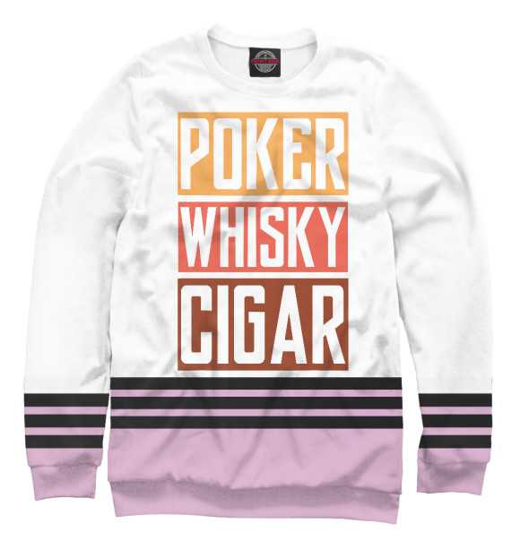 Свитшот Poker Whisky Cigar для девочек 