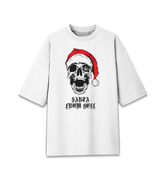 Хлопковая футболка оверсайз Santa from Hell