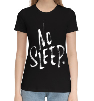 Хлопковая футболка No Sleep