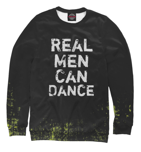 Свитшот Real Men Can Dance для девочек 