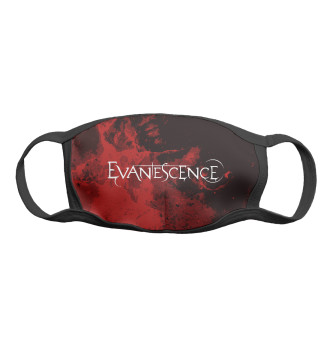 Женская Маска Evanescence бордовая текстура