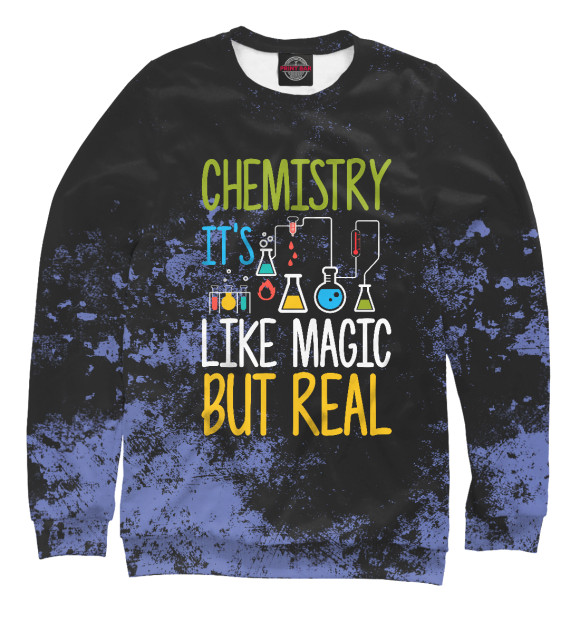 Свитшот Chemistry It's Like Magic для девочек 