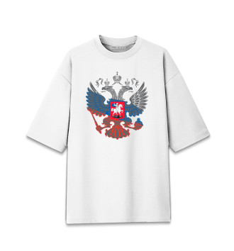 Хлопковая футболка оверсайз Двуглавый орел