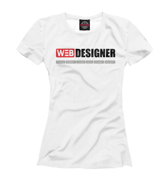 Футболка WEB Designer для девочек 