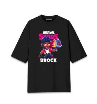 Хлопковая футболка оверсайз Brawl Stars, Brock