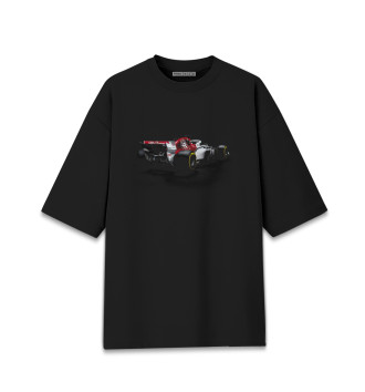 Мужская Хлопковая футболка оверсайз Alfa Romeo F1