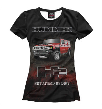 Футболка для девочек Hummer H2 на черном