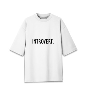 Хлопковая футболка оверсайз Introvert.
