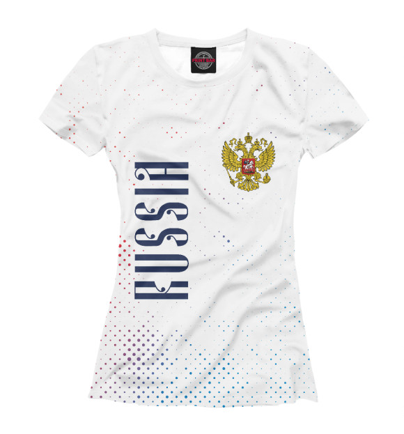Футболка Россия - Герб для девочек 