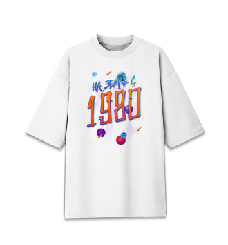 Хлопковая футболка оверсайз 1980