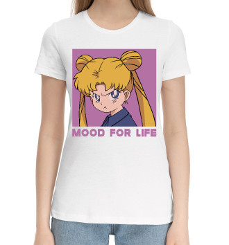 Женская Хлопковая футболка Mood Сейлор мун