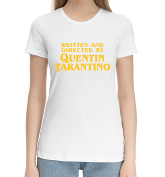 Женская Хлопковая футболка Quentin Tarantino