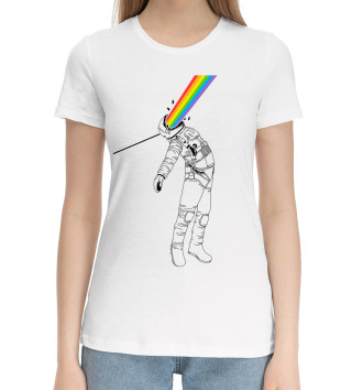 Хлопковая футболка Космическая радуга