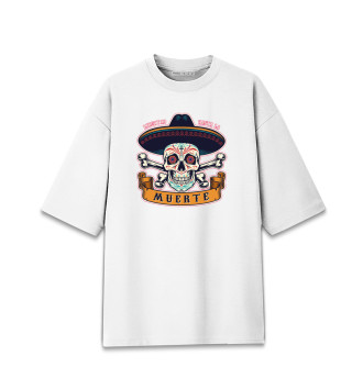 Женская Хлопковая футболка оверсайз Muerte