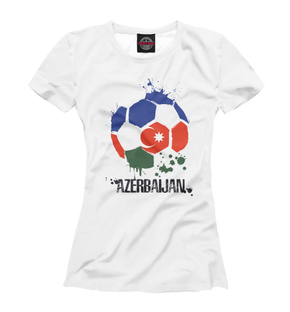 Футболка Футбол - Азербайджан для девочек 