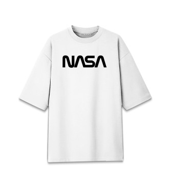 Хлопковая футболка оверсайз NASA