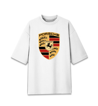 Хлопковая футболка оверсайз Porsche