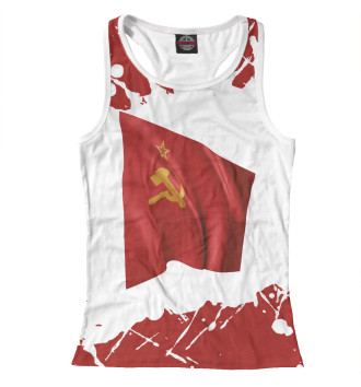 Женская Борцовка Советский Союз - Флаг - Брызги