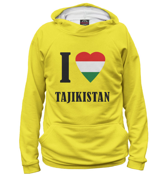 Худи I love Tajikistan для девочек 