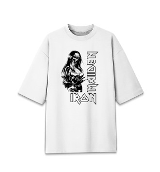 Женская Хлопковая футболка оверсайз Iron Maiden
