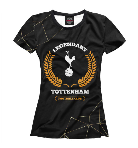 Футболка Tottenham Legendary черный фон для девочек 