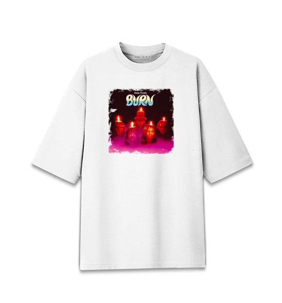 Женская Хлопковая футболка оверсайз Deep Purple