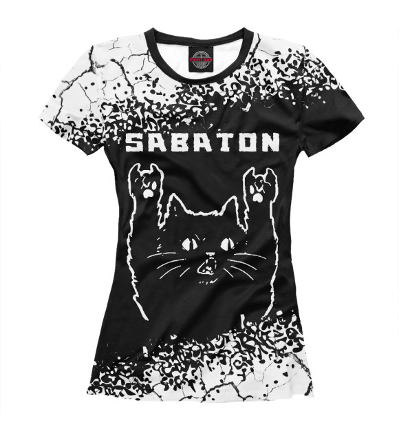 Футболка Sabaton | Рок Кот для девочек 