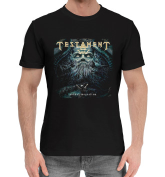 Мужская Хлопковая футболка Testament