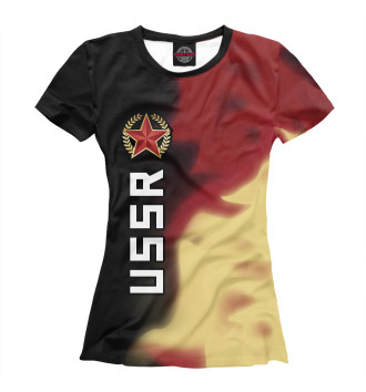 Футболка для девочек USSR - Звезда + Пламя