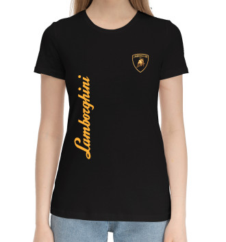 Женская Хлопковая футболка Lamborghini