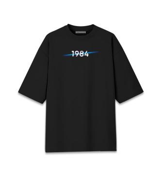 Хлопковая футболка оверсайз Год рождения 1984