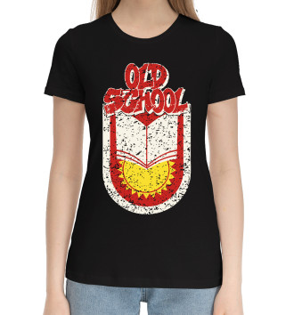 Хлопковая футболка Старая школа.