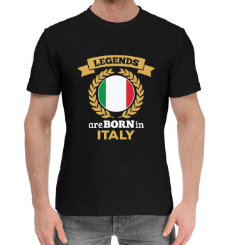 Мужская Хлопковая футболка Легенды рождаются в Италии