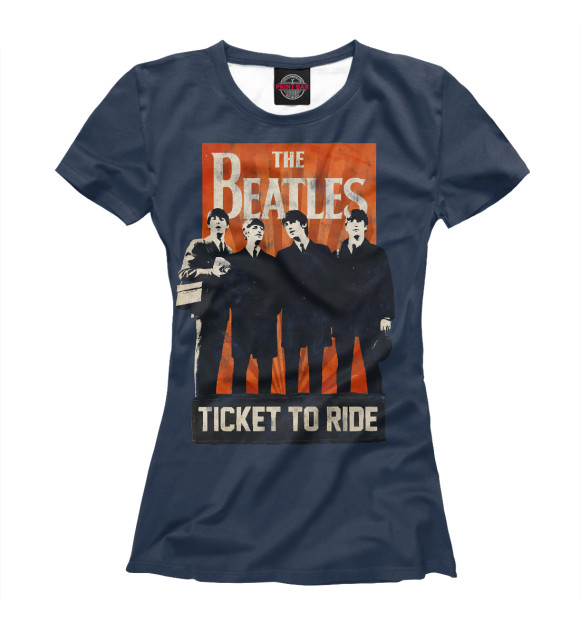 Футболка The Beatles ticket to ride для девочек 
