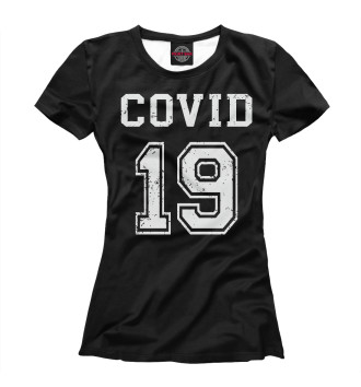 Женская Футболка Covid-19