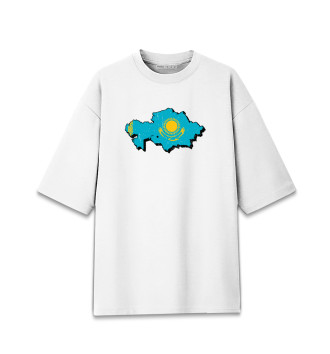 Хлопковая футболка оверсайз Казахстан