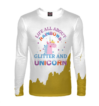 Лонгслив Glitter and Unicorn