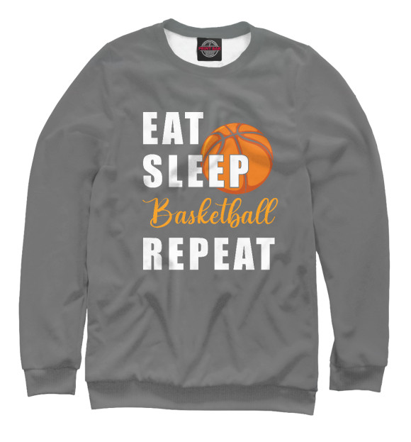 Женский Свитшот Eat Sleep Basketball Repeat