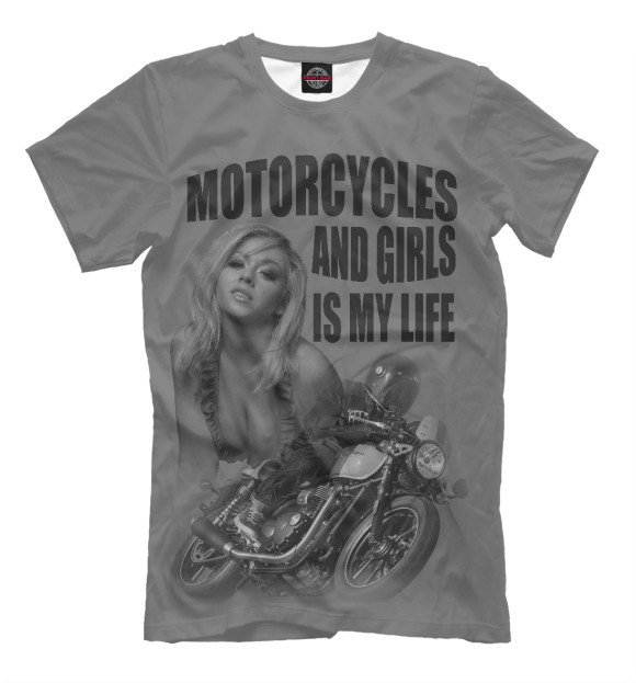 Футболка Мотоциклы и девушки... для мальчиков 