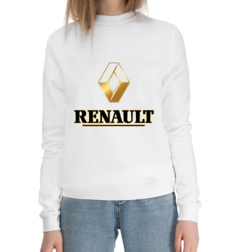 Женский Хлопковый свитшот Renault Gold