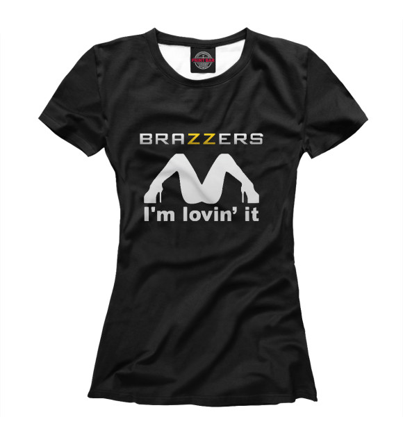 Футболка Brazzers i'm lovin' it для девочек 