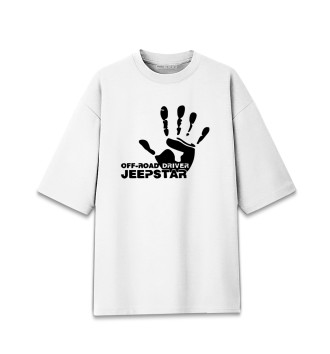 Мужская Хлопковая футболка оверсайз Автоспорт