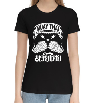 Женская Хлопковая футболка Муай Тай (Тайский Бокс)