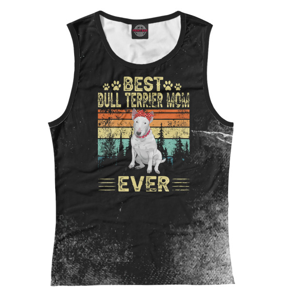 Майка Vintage Best Bull Terrier для девочек 