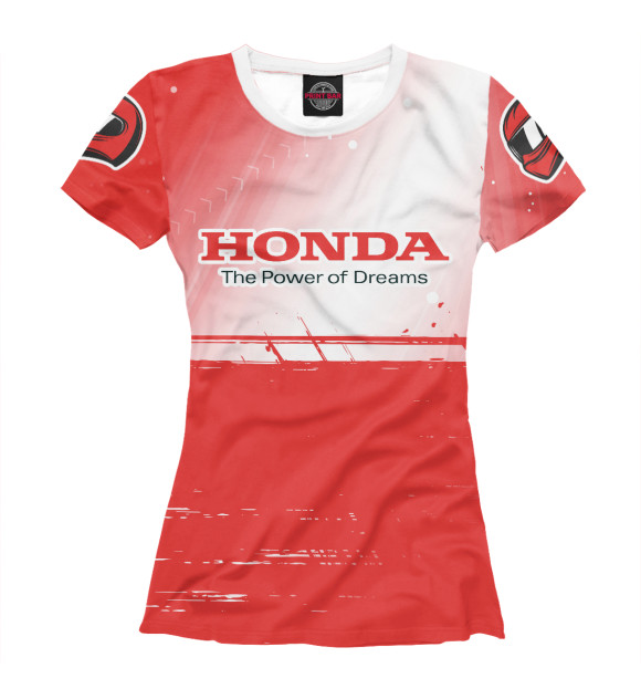 Футболка Хонда - Racing (Рукава) для девочек 