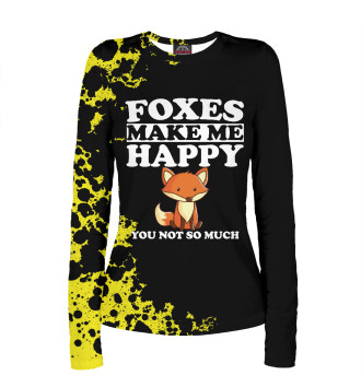 Лонгслив Foxes Make Me Happy