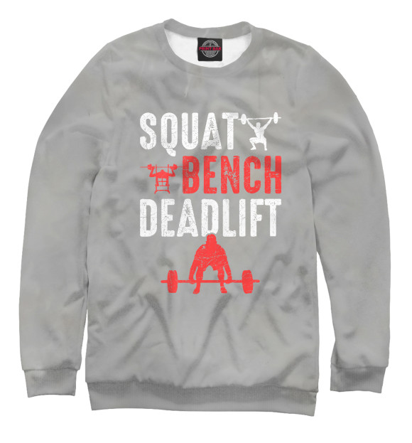 Свитшот Squat Bench Deadlift для девочек 
