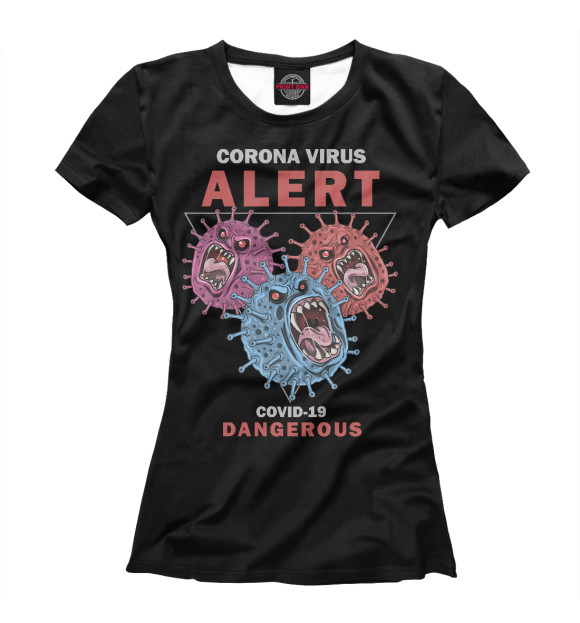 Футболка Corona Virus для девочек 