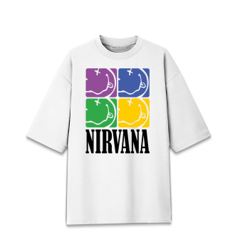 Хлопковая футболка оверсайз Nirvana